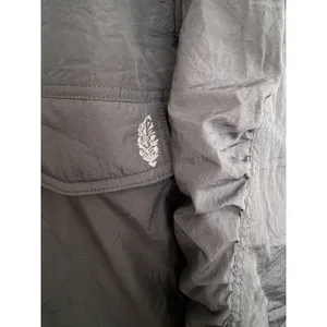 Free People Movement‎ Off The Bleachers Coaches Jacket Navy Blue Women's Small thumbnail 10