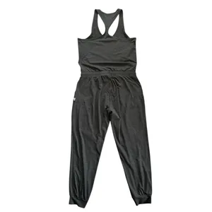 Vuori Lux Sleeveless Jumpsuit In Charcoal Heather Size S Athleisure Activewear thumbnail 11