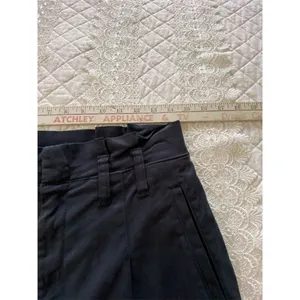 Cremieux Wide-Leg Navy Cropped Pants Paper bag waist Size 4 Casual thumbnail 11
