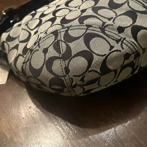 Coach Soho Signature Hobo Black Grey New Monogram Canvas F11858 Classic Y2K thumbnail 6