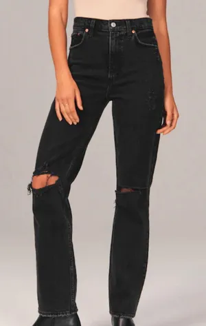 ABERCROMBIE Ultra High Rise 90’s Straight Jean thumbnail 4