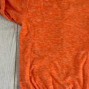 Little Donkey Andy size medium orange pink trim full zip hoodie jacket thumbnail 12