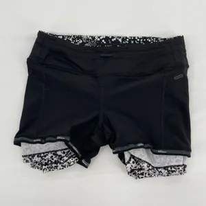 Lululemon Pace Rival Skirt Black White Print Tennis Fit Pickleball Skort Size 4 thumbnail 9