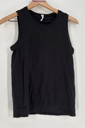 Athleta black laser cut tank xs thumbnail 1