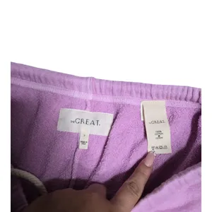 The Great. The Stadium Purple Sweatpants Size: 2 thumbnail 3
