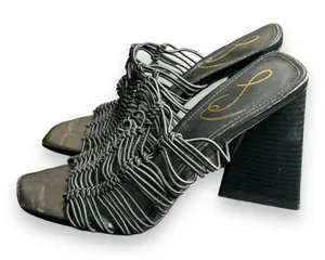 Sam Edelman Laurette Black Heel Sandals‎ Size 5.5 thumbnail 1
