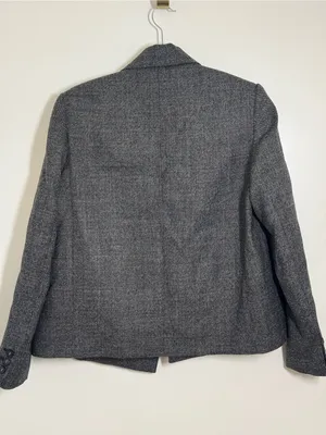 Zara 100% WOOL STRUCTURED BLAZER ZW COLLECTION sz 12 thumbnail 13