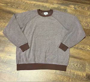 Feat Clothing BlanketBlend Womens Large Brown Pullover Crewneck Soft Sweatshirt thumbnail 1