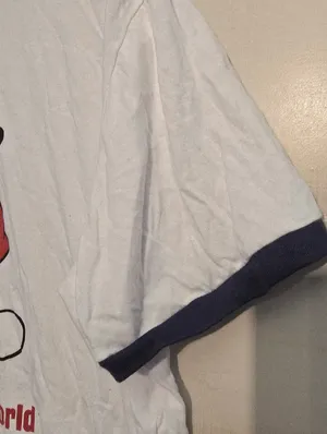 {XL} Disney Mickey Mouse Ringer Style Tee Navy Blue Trim thumbnail 6