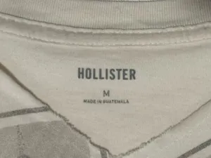 Hollister Off-The-Shoulder Oversized Graphic Tee White thumbnail 3