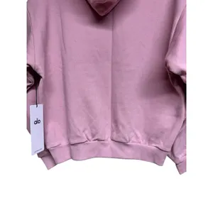 Alo Yoga Accolade Hoodie‎ Sweatshirt Ballet Pink Unisex Size Small thumbnail 6