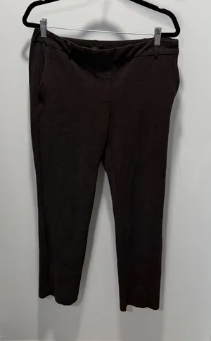 Dalia‎ Dress Pants Charcoal Gray Large Tapered Professional Work Office Trouser thumbnail 1