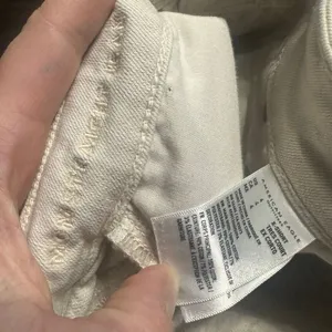 American Eagle cream distressed size 4 short Mom straight jeans thumbnail 2