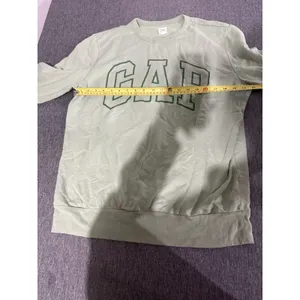 GAP Women's Logo Crewneck Sweatshirt Sage Green Sz L Comfy Cozy thumbnail 9