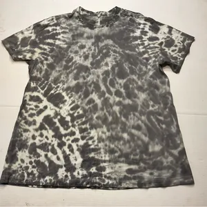 Lululemon All Yours Tee *Tie Dye Marmoleado Tie Dye Graphite Gray Women Sz M/8 thumbnail 2