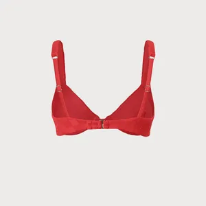Berlook Red Jacquard Underwire Bikini Top ONLY 71 Size M thumbnail 5