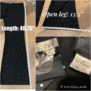 OVI wide leg Dotted Pants size L Tall thumbnail 7