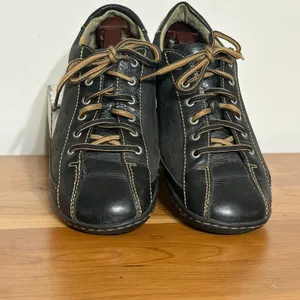 Born Black Leather Lace Up Comfort Shoes W31379 Womens 8.5 EU 40 thumbnail 4
