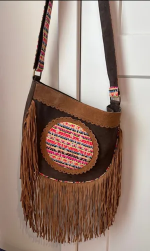 Fern Vegan Suede Crossbody Bag thumbnail 1