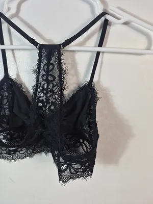 Aerie Black Lace Bralette S thumbnail 6