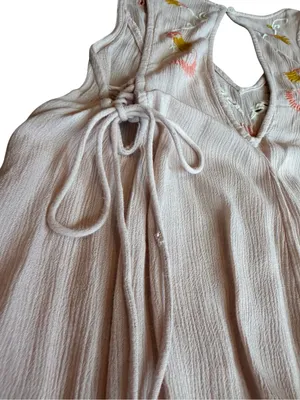 Intimately Free People Blush Pink Embroidered Boho Swing Dress X-Small Women's thumbnail 12