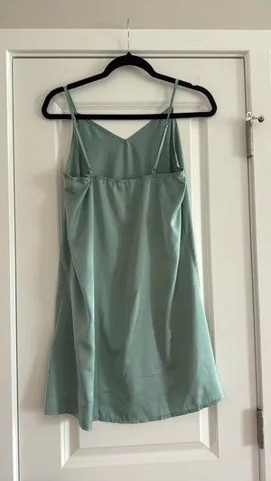 Green azazie slip dress thumbnail 3