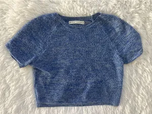 Alice + Olivia Solange Merino Wool Knit Crop‎ Top XS thumbnail 1