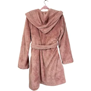 UGG Aarti Hooded Fleece Robe Dusk Pink 1121091 Plush Loungewear M thumbnail 7
