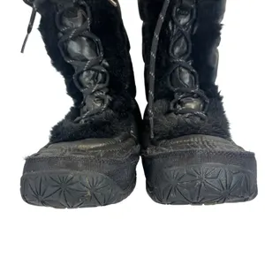 The North Face Nuptse Purna II Winter Boots Black Goose Down Faux Fur Womens 9.5 thumbnail 7