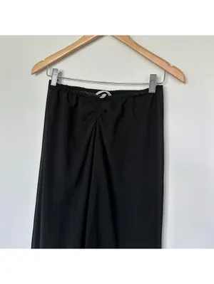 Victoria's Secret Black Strapless Maxi Hi Low Sheer Cover up Dress Size Small thumbnail 2
