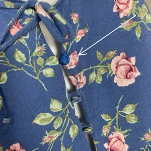 Urban Outfitters Babydoll Dress‎ Floral Mini Button-Up Top Tiered Skirt Feminine thumbnail 8