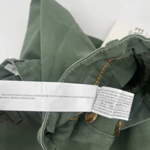 EVIDNT Pants Size 25 Cropped Chino Wide Leg High Waist NWT Green 100% Cotton thumbnail 14