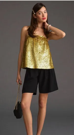 ANTHROPOLOGIE Sequin Tube Top NWT thumbnail 2