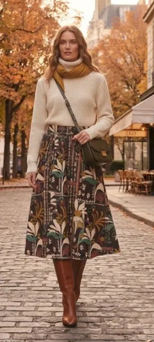💕JASON WU💕 Printed Skirt ~ Block Moody Tropical Print Large L NWT thumbnail 1