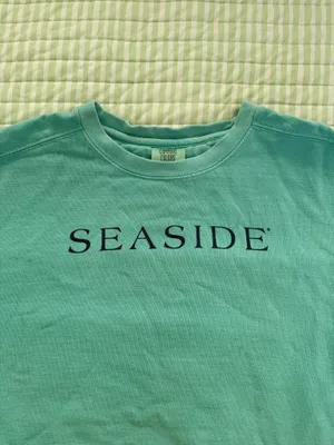 Seaside Comfort Colors Crewneck Teal thumbnail 2