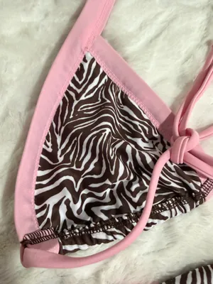 Kins By Carter Safari Barbie 2 Piece Swimsuit Set Size M. thumbnail 9