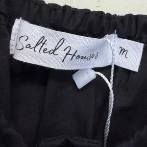 NWT SALTED HOUSES Boutique Black Sleeveless Bow Tie Top Medium thumbnail 6