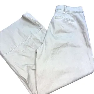 Madewell size 27 tan wide leg crop pants thumbnail 3