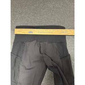 Lululemon Women's Black Mesh Panel Legging Tight In‎ Size 6 Side Pockets Crop thumbnail 5