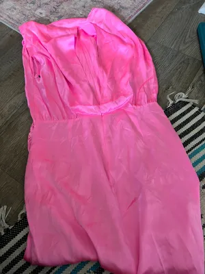 Amanda Uprichard Marlowe Mini Dress in Shocking Hot Pink Satin Silk L‎ thumbnail 15