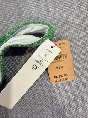 PINK Victoria’s Secret Green Glitter Bikini Bottoms Shimmer Swim NWT Medium thumbnail 8