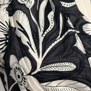 Anthropologie NWOT Somerset Blouse tropical black white floral top - XS thumbnail 9