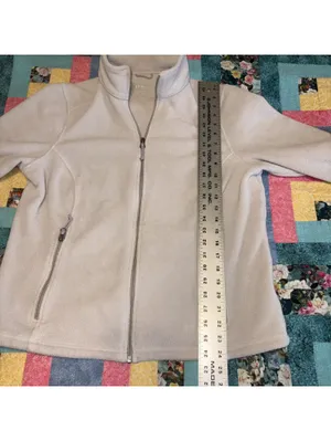 L.L.Bean Women's Polartec Large Fleece Jacket Cozy Regular Outdoor Grey Full Zip thumbnail 8