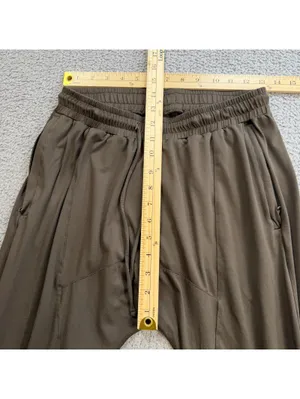Alo Yoga Women's Brown Performance Jogger Pants Small 26x29 Stretch Yoga Pocket thumbnail 3
