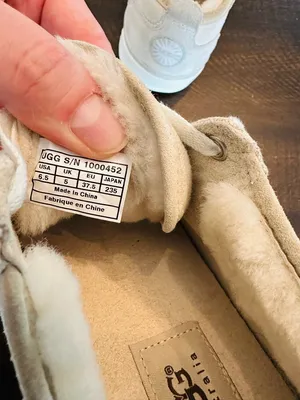 UGG Evera Cream Color Canvas Sheepskin Lined Sneakers Womens Size 6.5 Shoes thumbnail 6