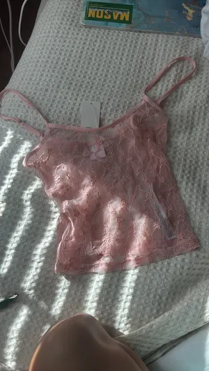 Urban Outfitters NWT Out From Under Lovella Sheer Lace Cami pink thumbnail 4