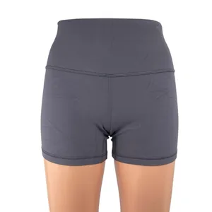 Lululemon Women's Gray High Rise Athletic Yoga Activewear Running Biker Shorts 6 thumbnail 1