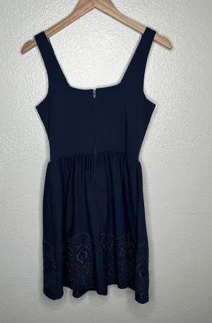 Francesca’s Miami blue eyelet trim dress size small thumbnail 7