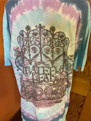 Liquid Blue Grateful Dead Bertha Tie Dye Graphic T Shirt XXL Deadhead Band Tee thumbnail 6