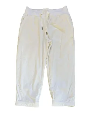 Lululemon Dance Studio Crop Pants Womens Size 4 White Pull On thumbnail 1